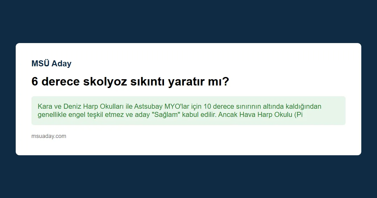 MSÜ sınavında yüzdeki çil engel mi?