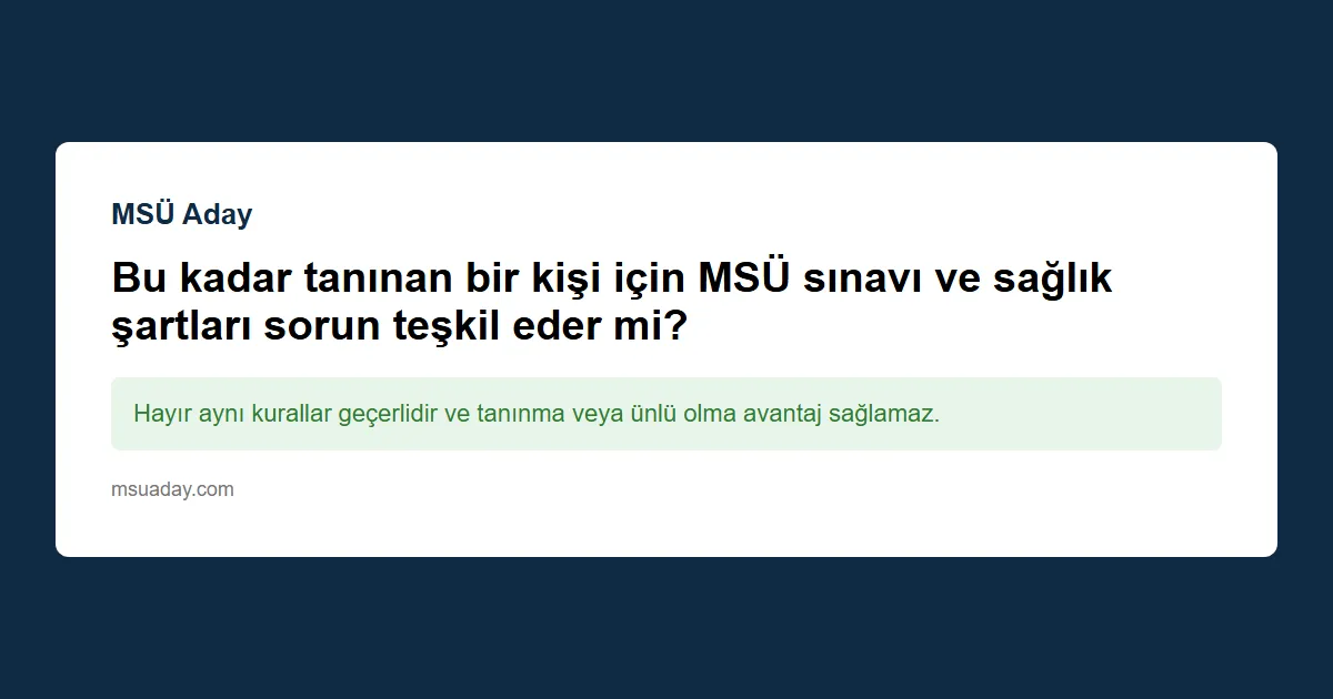 Burnumda yapılan ameliyat MSÜ’ye engel olur mu?