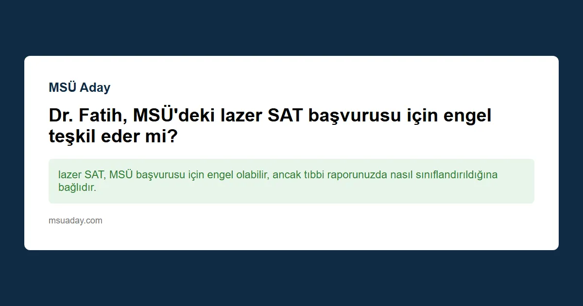 Ehliyetiniz olmadan araba kullanıp ceza alırsanız, MSÜ sınavına giriş engel olur mu?