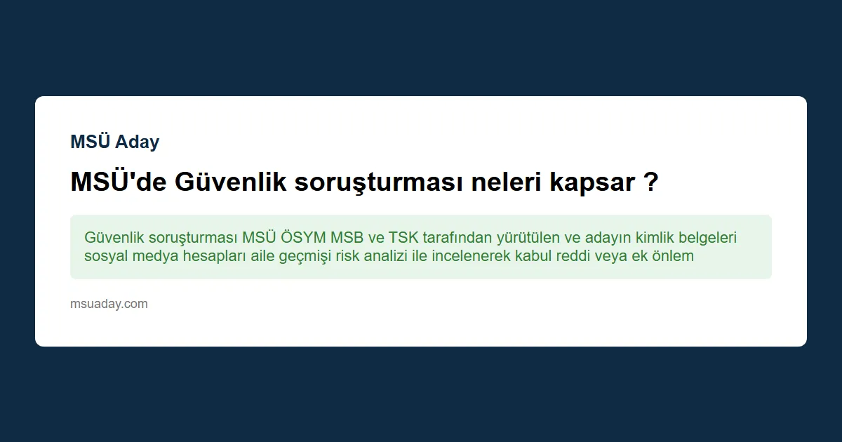 Hacamat sonrası oluşan jilet izleri, MSÜ sağlık şartlarını etkiler mi?