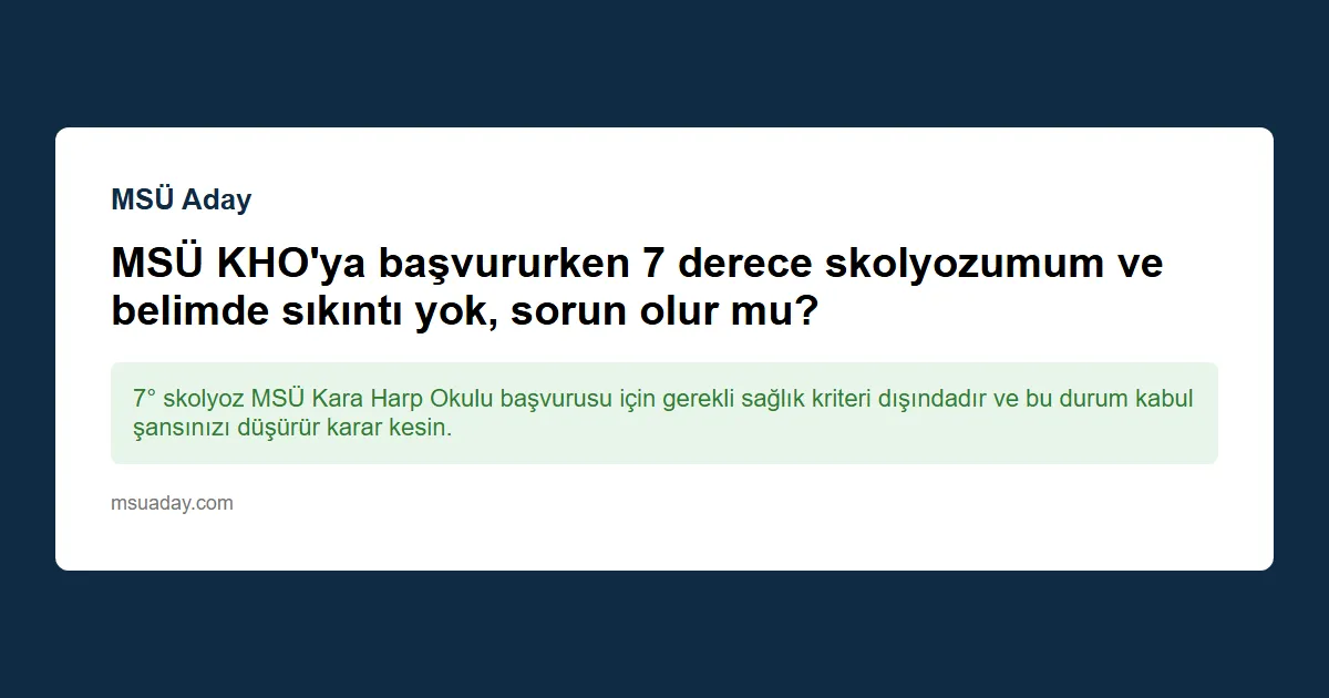 MSÜ Kılavuzu ne zaman yayınlanır?