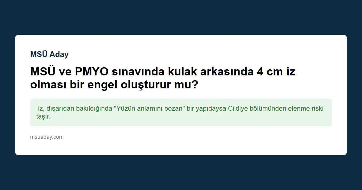 MSÜ sağlık mülakatına 17 yaşında velisiz gidebilir miyim?