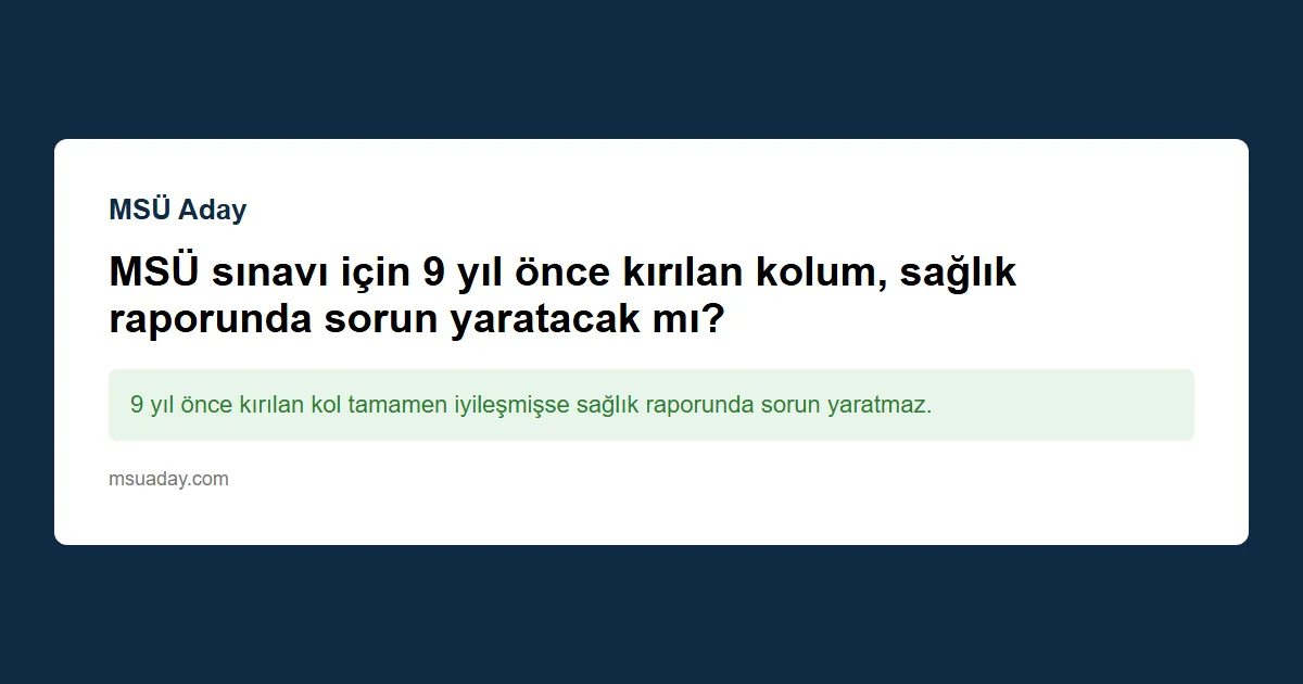 MSÜ sınavı için ADP üzerindeki OBPN etkisi var mı?