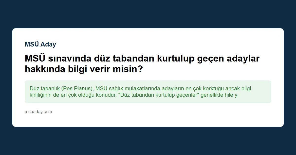 MSÜ sınavında gözde harfleri okuyamayan bir aday için ikinci bir şans verilip gözlükle denetleniyor mu?
