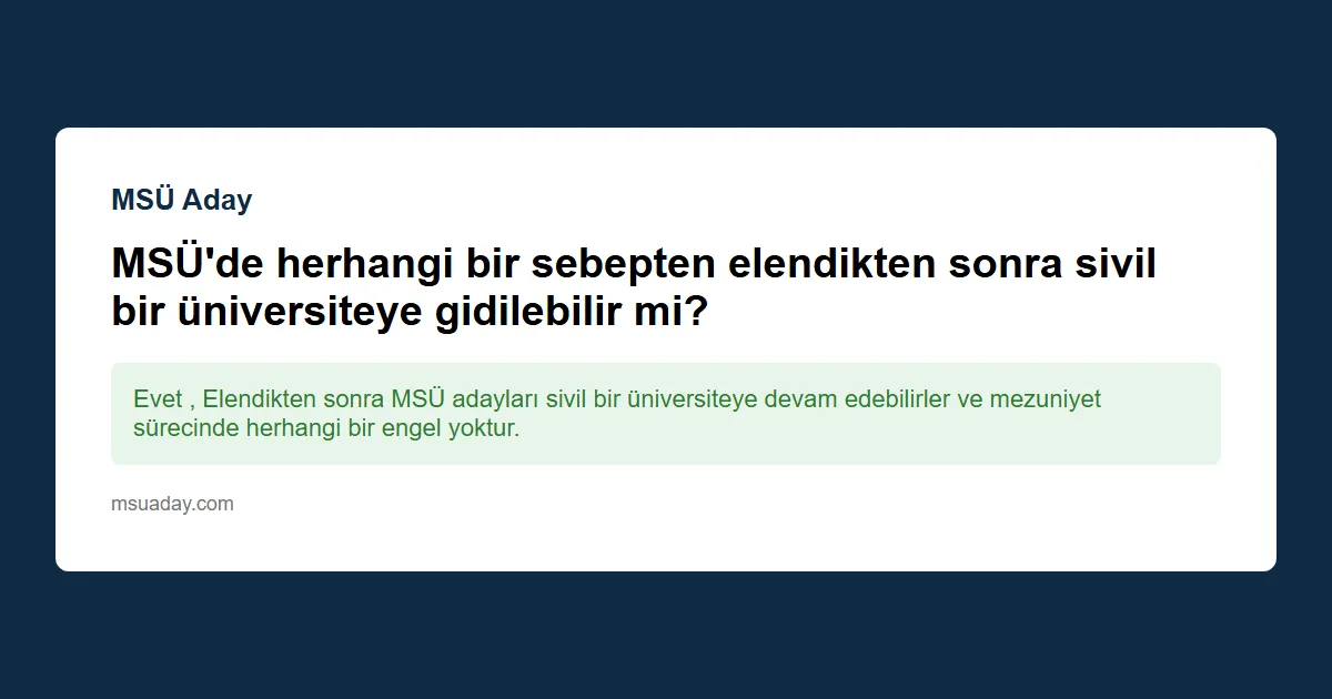 MSÜ’de HHO veya DHO gibi bir bölümde yalnızca matematik ve fen soruları çözmek kabul edilir mi?